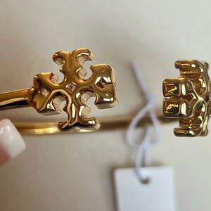 Tory Burch gold plated cuff bangle